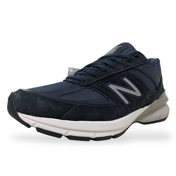 New Balance 990v5 Navy/Silver Mens Walking Running Shoes Size 7 M990NV5 (NEW)